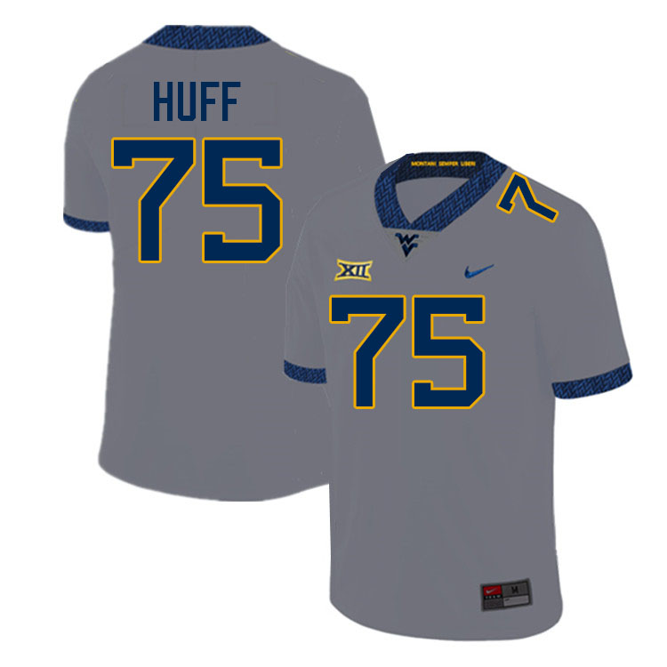 Sam Huff WVU Jersey,West Virginia Mountaineers #75 Sam Huff Jersey Youth College-Grey